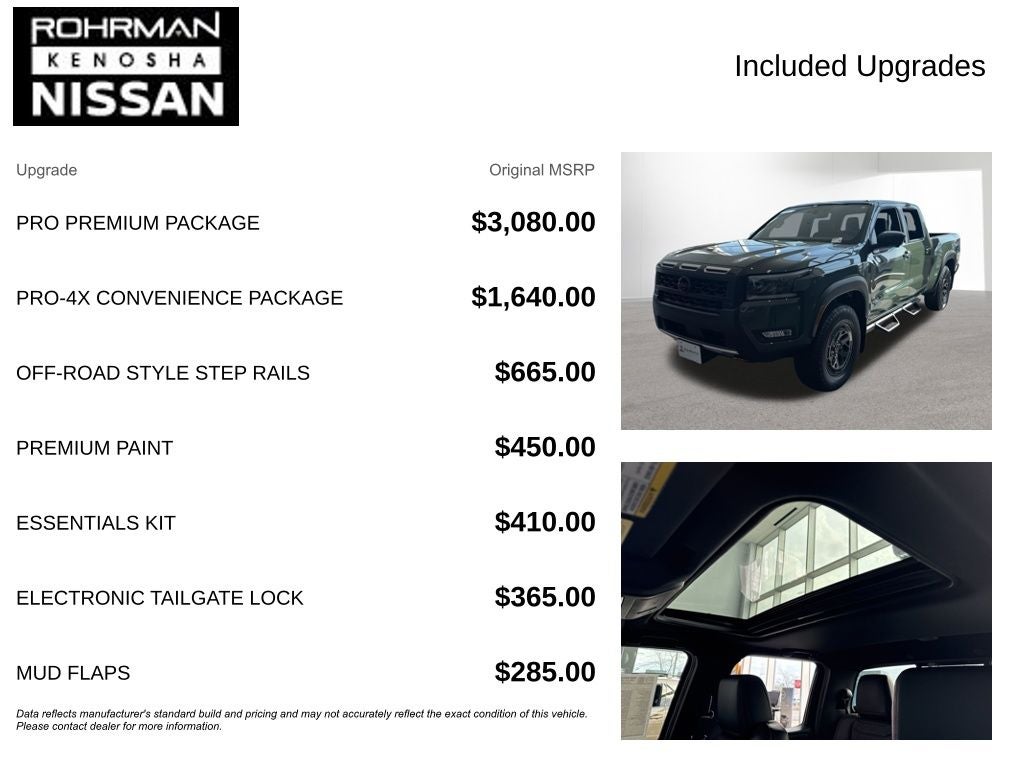 2026 Nissan Frontier PRO-4X Premium Package