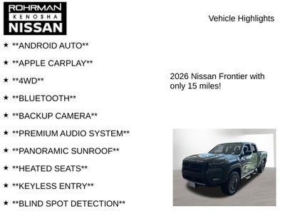 2026 Nissan Frontier PRO-4X Premium Package