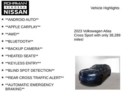 2023 Volkswagen Atlas Cross Sport 2.0T SEL R-Line Black