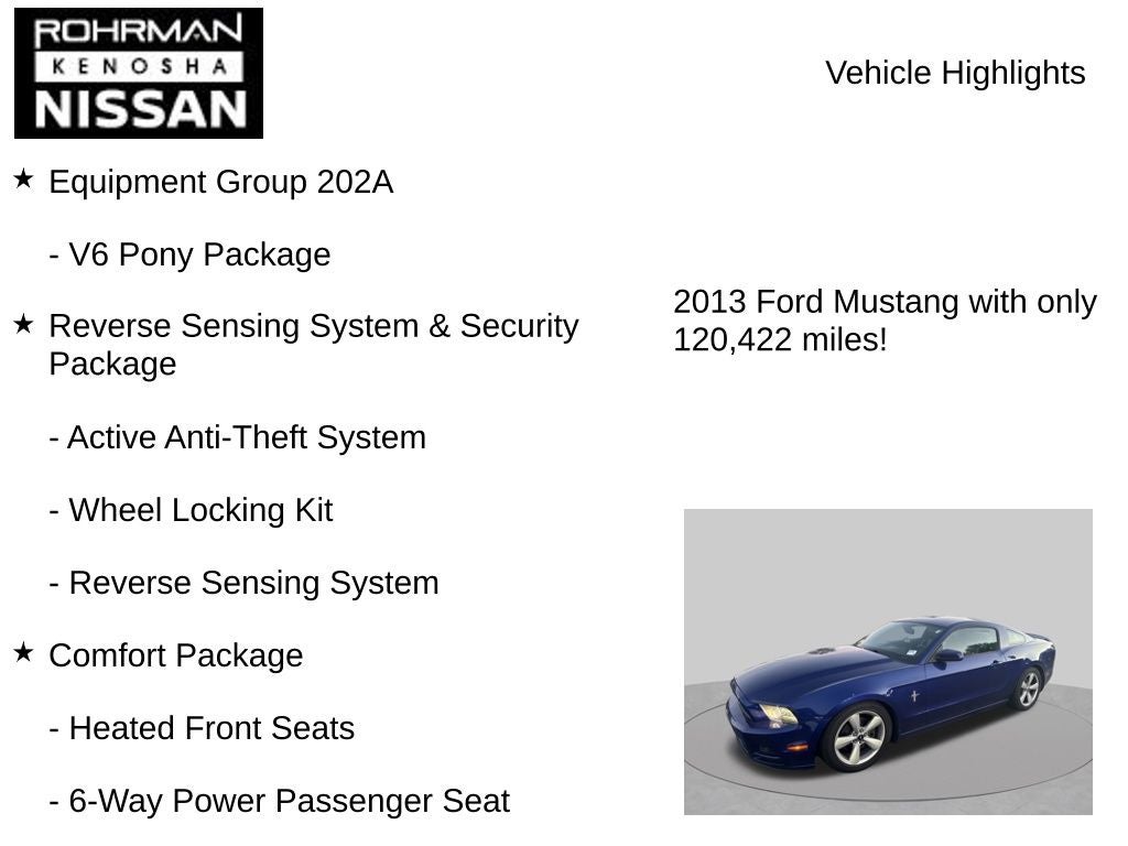 2013 Ford Mustang V6 Premium