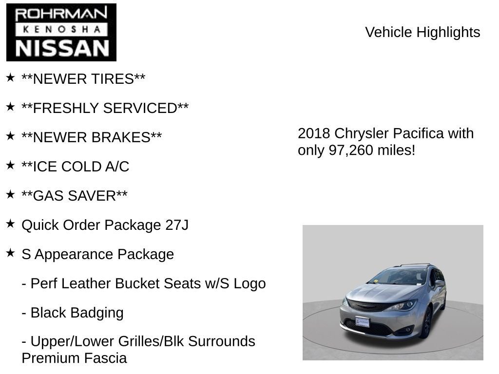 2018 Chrysler Pacifica Touring L Plus
