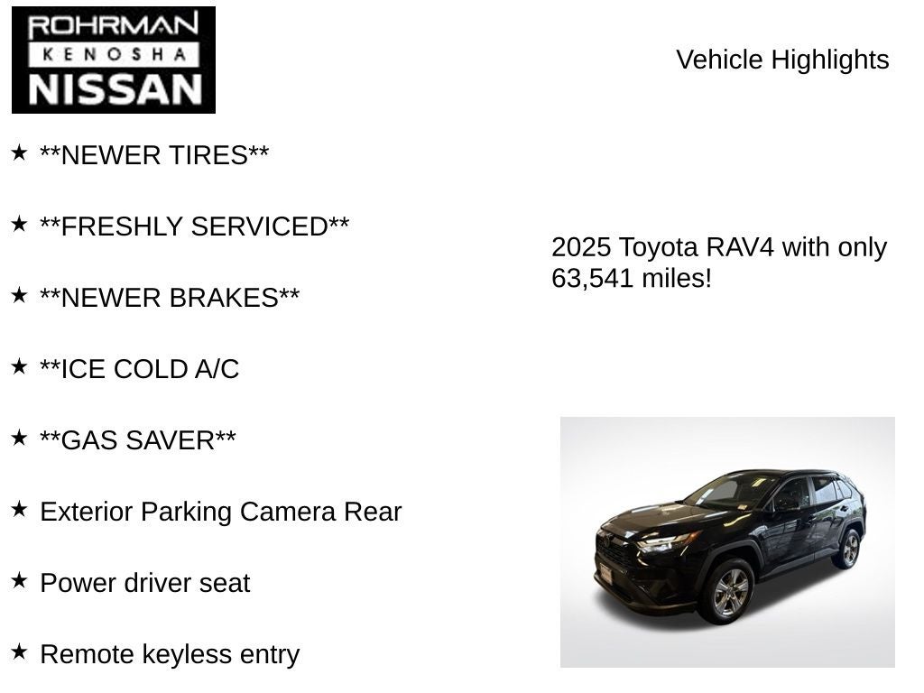 2025 Toyota RAV4 XLE