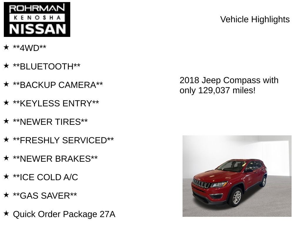 2018 Jeep Compass Sport