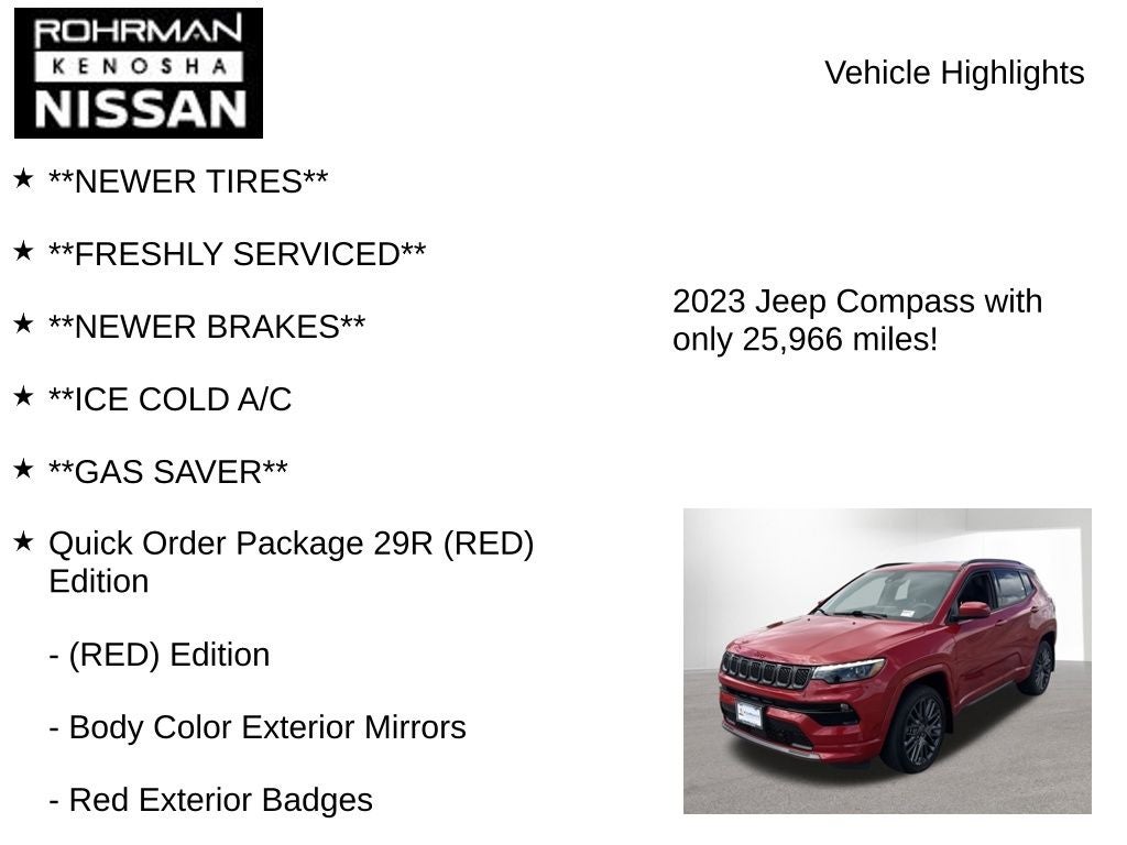 2023 Jeep Compass (Red) Edition