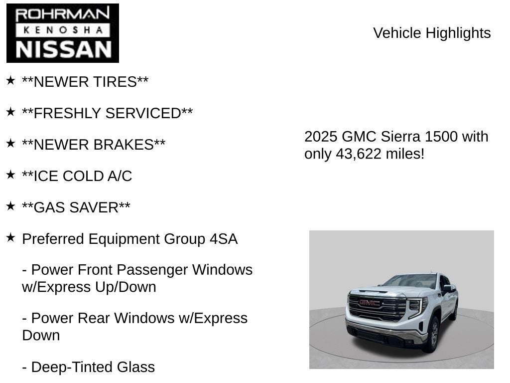2025 GMC Sierra 1500 SLT