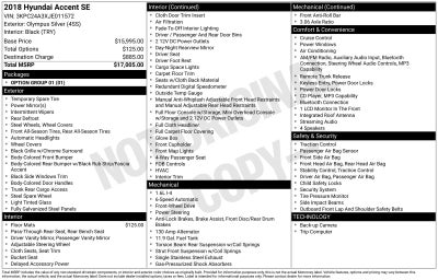 2018 Hyundai Accent SE