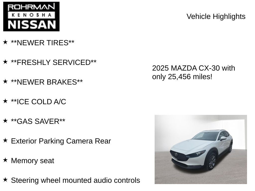 2025 Mazda Mazda CX-30 2.5 S Preferred Package