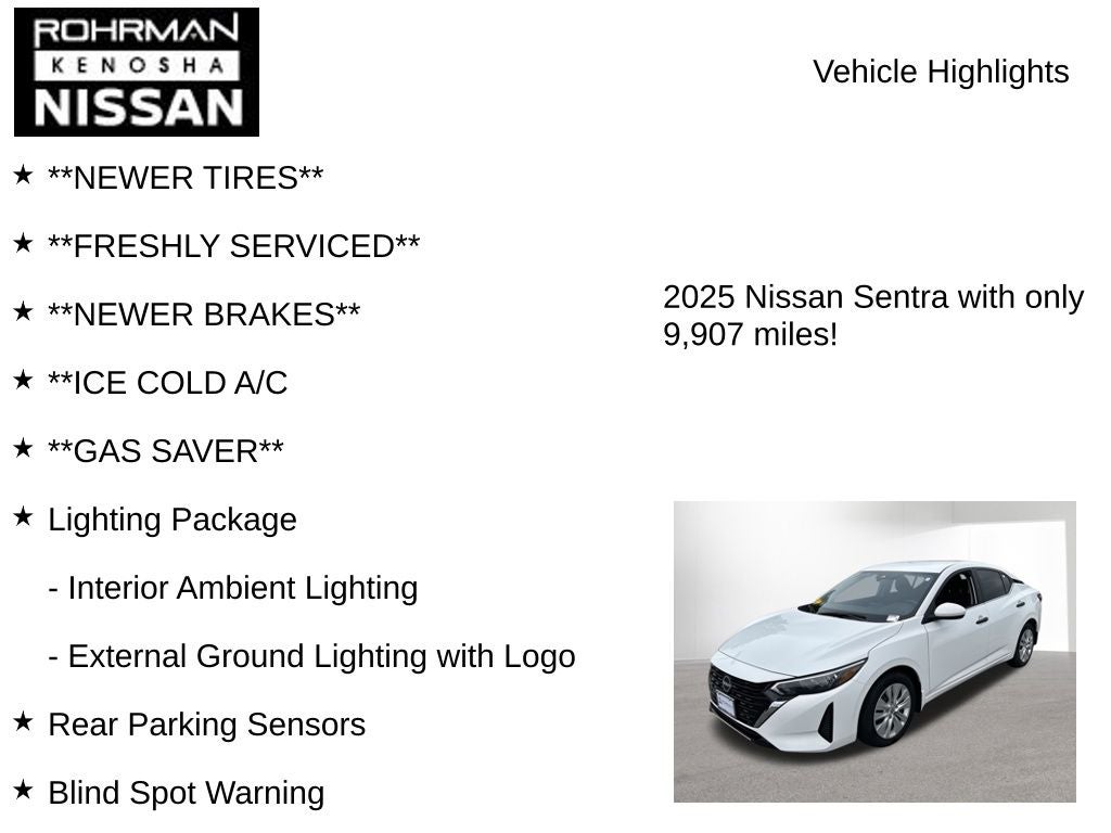 2025 Nissan Sentra S