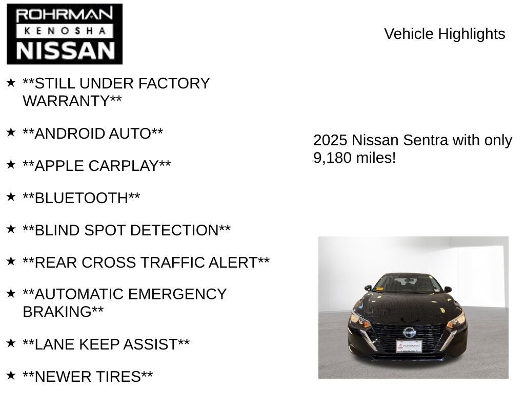 2025 Nissan Sentra S