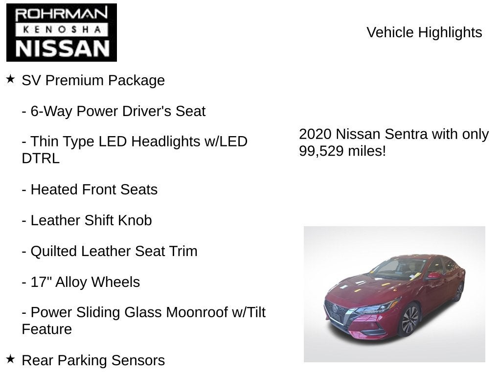 2020 Nissan Sentra SV