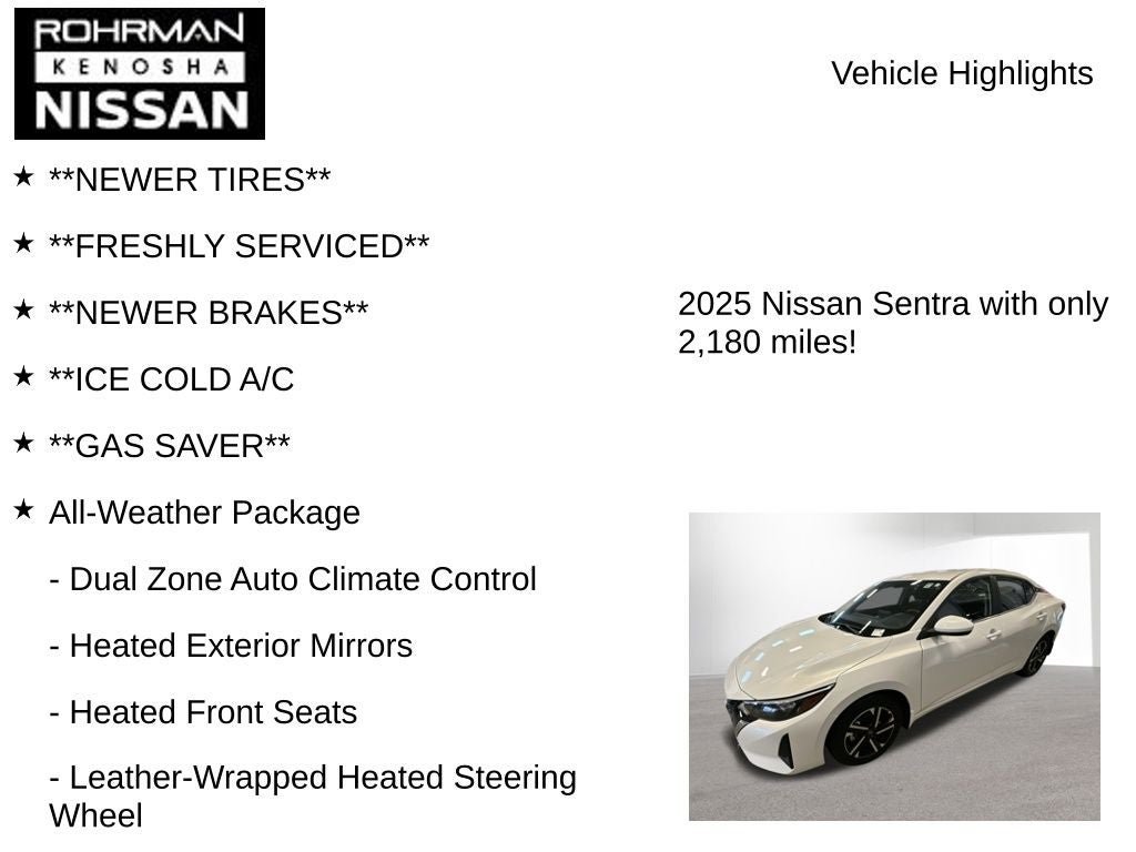 2025 Nissan Sentra SV