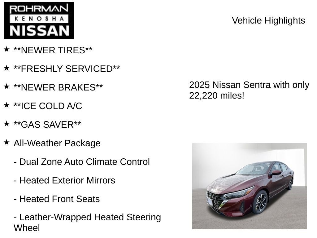 2025 Nissan Sentra SV