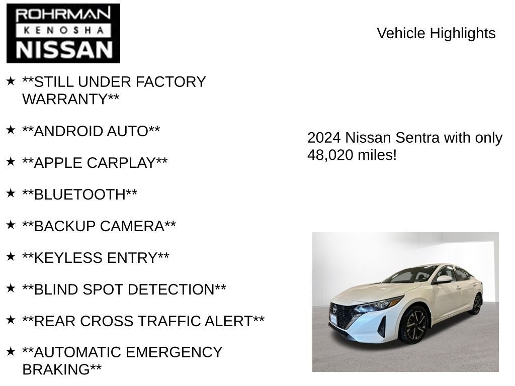 2024 Nissan Sentra SV