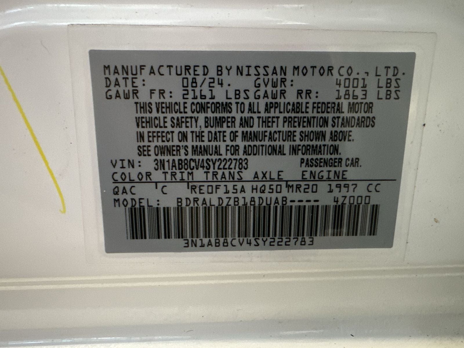 2025 Nissan Sentra SV