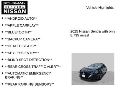 2025 Nissan Sentra SV