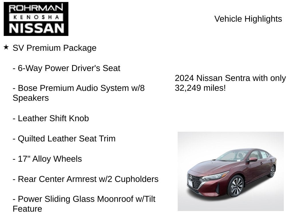 2024 Nissan Sentra SV