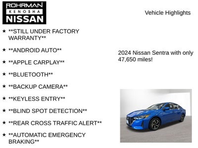 2024 Nissan Sentra SV