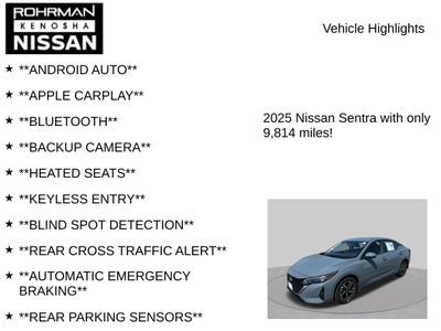 2025 Nissan Sentra SV
