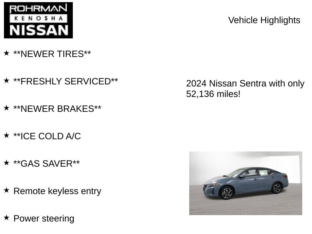 2024 Nissan Sentra SV