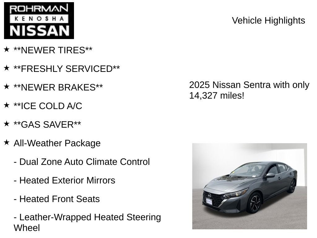 2025 Nissan Sentra SV