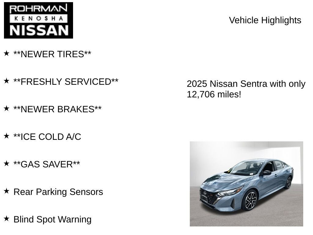 2025 Nissan Sentra SR