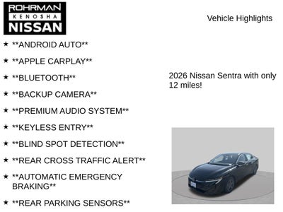 2026 Nissan Sentra S