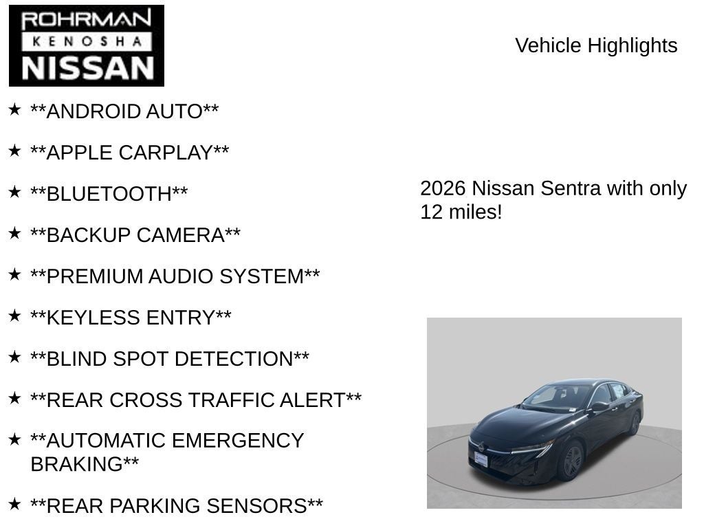 2026 Nissan Sentra S