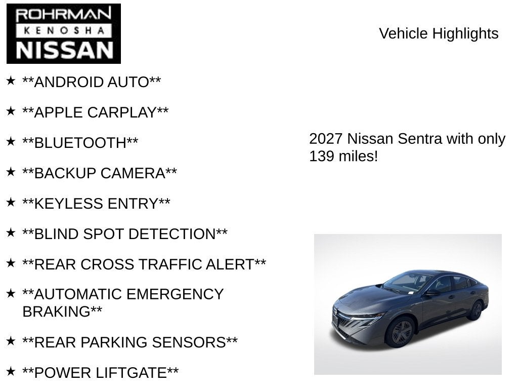 2027 Nissan Sentra S