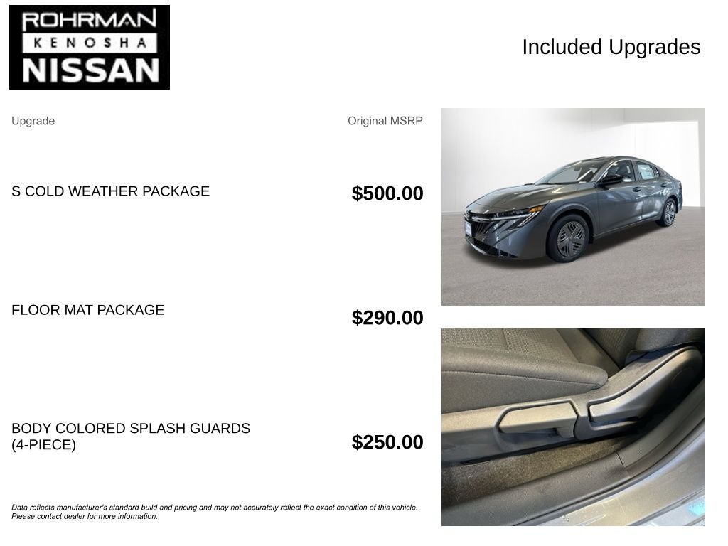 2026 Nissan Sentra S Cold Weather Package
