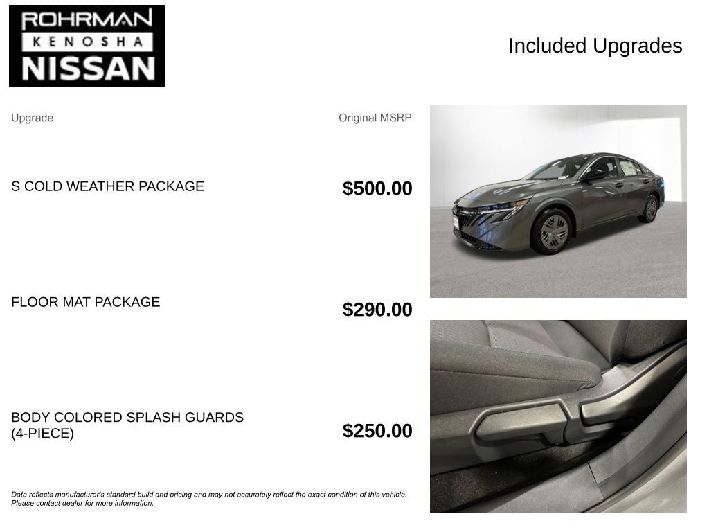 2026 Nissan Sentra S Cold Weather Package
