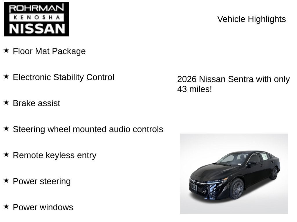 2026 Nissan Sentra S