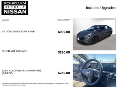 2026 Nissan Sentra SV Convenience Package