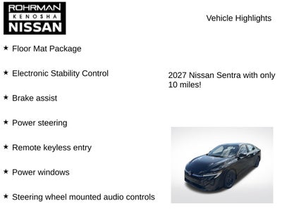 2027 Nissan Sentra SV