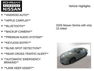 2026 Nissan Sentra SV