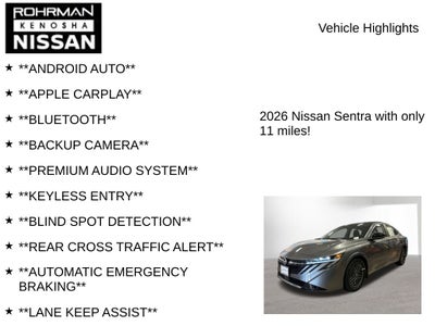 2026 Nissan Sentra SV