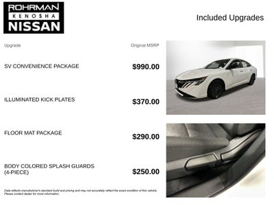 2026 Nissan Sentra SV Convenience Package