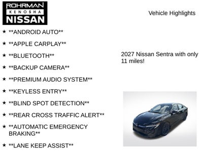 2027 Nissan Sentra SV