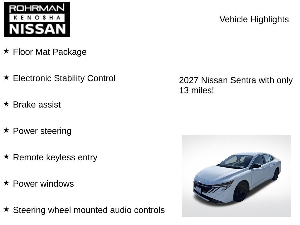 2027 Nissan Sentra SV