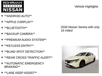 2026 Nissan Sentra SV