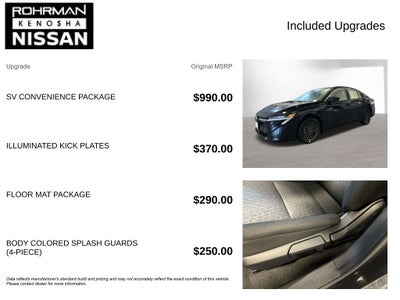 2026 Nissan Sentra SV Convenience Package