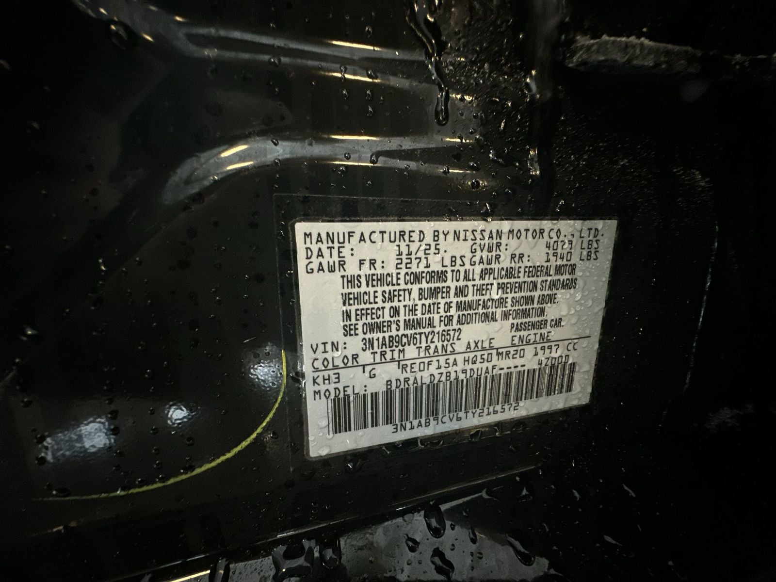 2026 Nissan Sentra SV Convenience Package