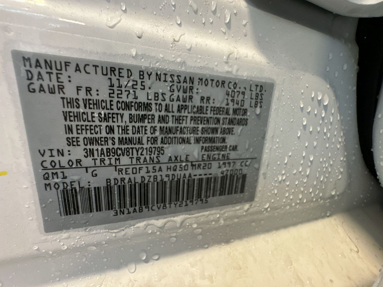 2026 Nissan Sentra SV