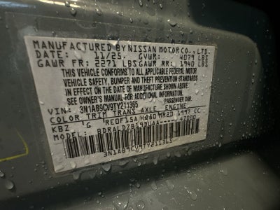 2026 Nissan Sentra SV