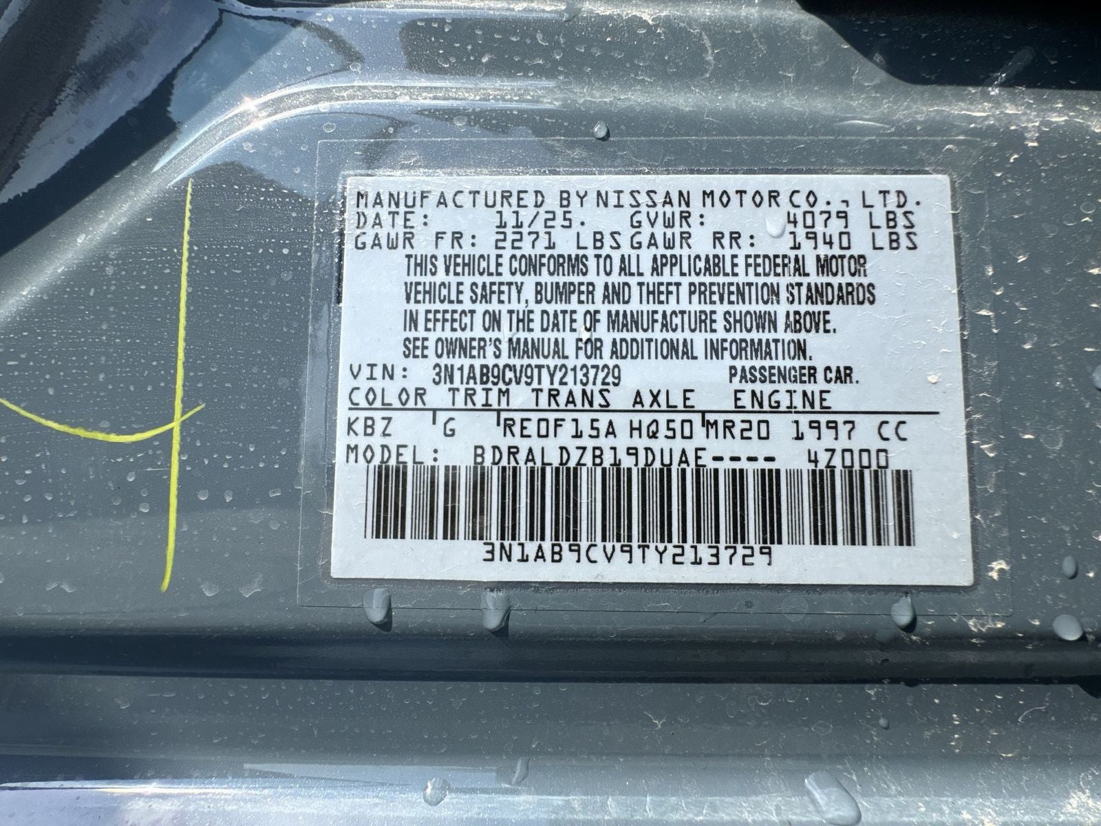 2026 Nissan Sentra SV Convenience Package