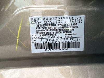 2026 Nissan Sentra SV Convenience Package