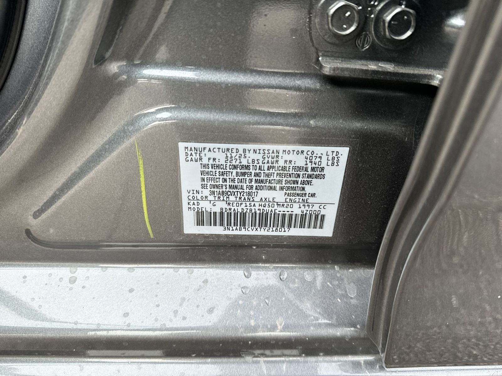 2026 Nissan Sentra SV Convenience Package