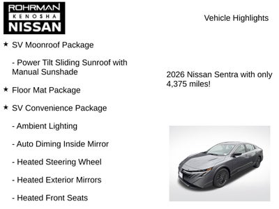 2026 Nissan Sentra SV