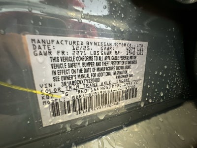 2026 Nissan Sentra SV