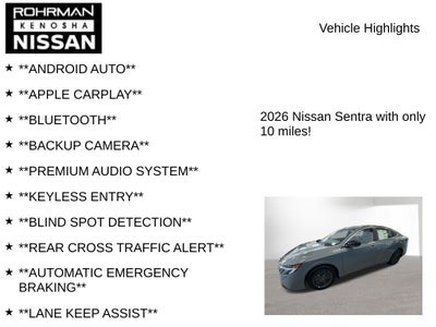2026 Nissan Sentra SV