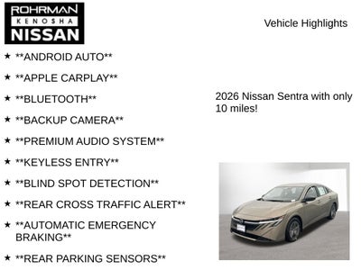 2026 Nissan Sentra SV